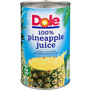 (DelMonte/ Dole-808) 100% Pineapple Juice