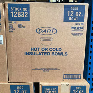 ( Dart-12B32 ) Hot/Cold Insulatd Bowl (12oz)