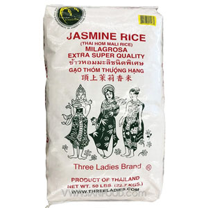 50LB* Jasmine Rice (Three Ladies) *Big Bag*