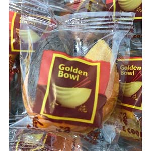 Wrapped Golden Bowl- Fortune Cookies