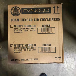 PAKGO88063-3 CompCTN White 8.2x7.8x3.1