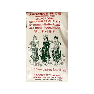 25LB Jasmine Rice ThreeLadies-Small Bag
